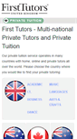 Mobile Screenshot of firsttutors.com