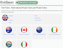 Tablet Screenshot of firsttutors.com